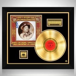 RARE-T Willie Nelson - Red Headed Stranger Gold LP Limited Signature Edition Studio Licensed Custom Frame Limited Edition Frames