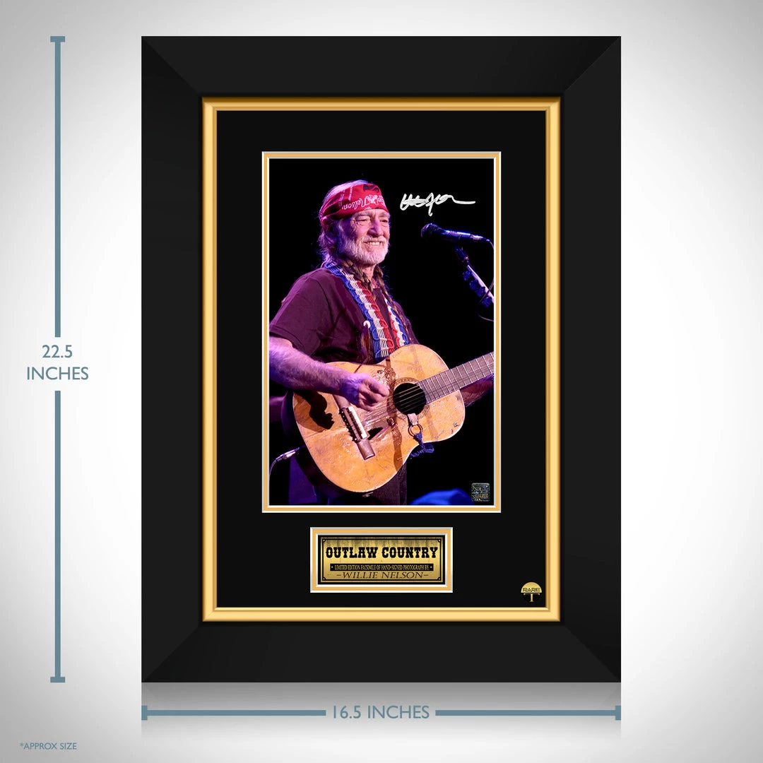 RARE-T Willie Nelson Photo Limited Signature Edition Studio Licensed Custom Frame 3 RARE-T Willie Nelson Photo Limited Signature Edition Studio Licensed Custom Frame