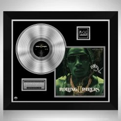 RARE-T Wiz Khalifa - Rolling Papers 2 Platinum LP Limited Signature Edition Studio Licensed Custom Frame