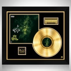 RARE-T Limited Edition Frames Wiz Khalifa - Rolling Papers Gold LP Limited Signature Edition Studio Licensed Custom Frame