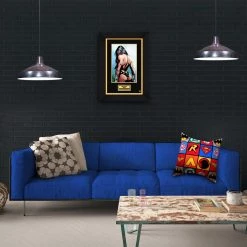 VAULT COLLECTIBLES Wonder Woman- Hand Signed Artwork Print By Artist Gw Fisher Custom Frame Signed Memorabilia