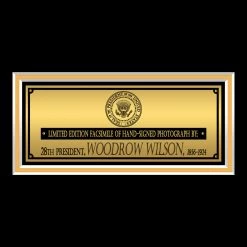 RARE-T 28th US President - Woodrow Wilson Photo Limited Signature Edition Studio Licensed Custom Frame
