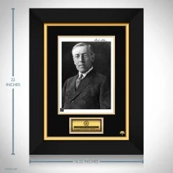 RARE-T 28th US President - Woodrow Wilson Photo Limited Signature Edition Studio Licensed Custom Frame