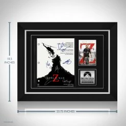 RARE-T Limited Edition Frames World War Z Script Limited Signature Edition Studio Licensed Custom Frame