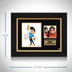 PPC Wreck It Ralph Psa/Dna Certified Hand-Signed Photo By Jack Mcbrayer Custom Frame