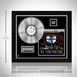 RARE-T Wu-Tang Clan Wu-Tang Forever Platinum LP Limited Signature Edition Studio Licensed Custom Frame Limited Edition Frames