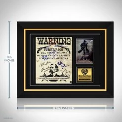 RARE-T Wyatt Earp Transcript Limited Signature Edition Studio Licensed Custom Frame Limited Edition Frames