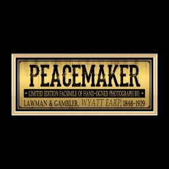 Rare-T Wyatt Earp - Peacemaker Prop Limited Signature Edition Custom Frame
