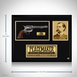 Rare-T Wyatt Earp - Peacemaker Prop Limited Signature Edition Custom Frame