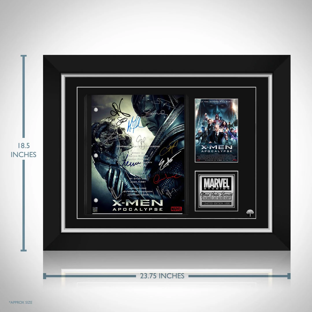 RARE-T X-Men Apocalypse Transcript Limited Signature Edition Studio Licensed Custom Frame Limited Edition Frames 2 RARE-T X-Men Apocalypse Transcript Limited Signature Edition Studio Licensed Custom Frame Limited Edition Frames