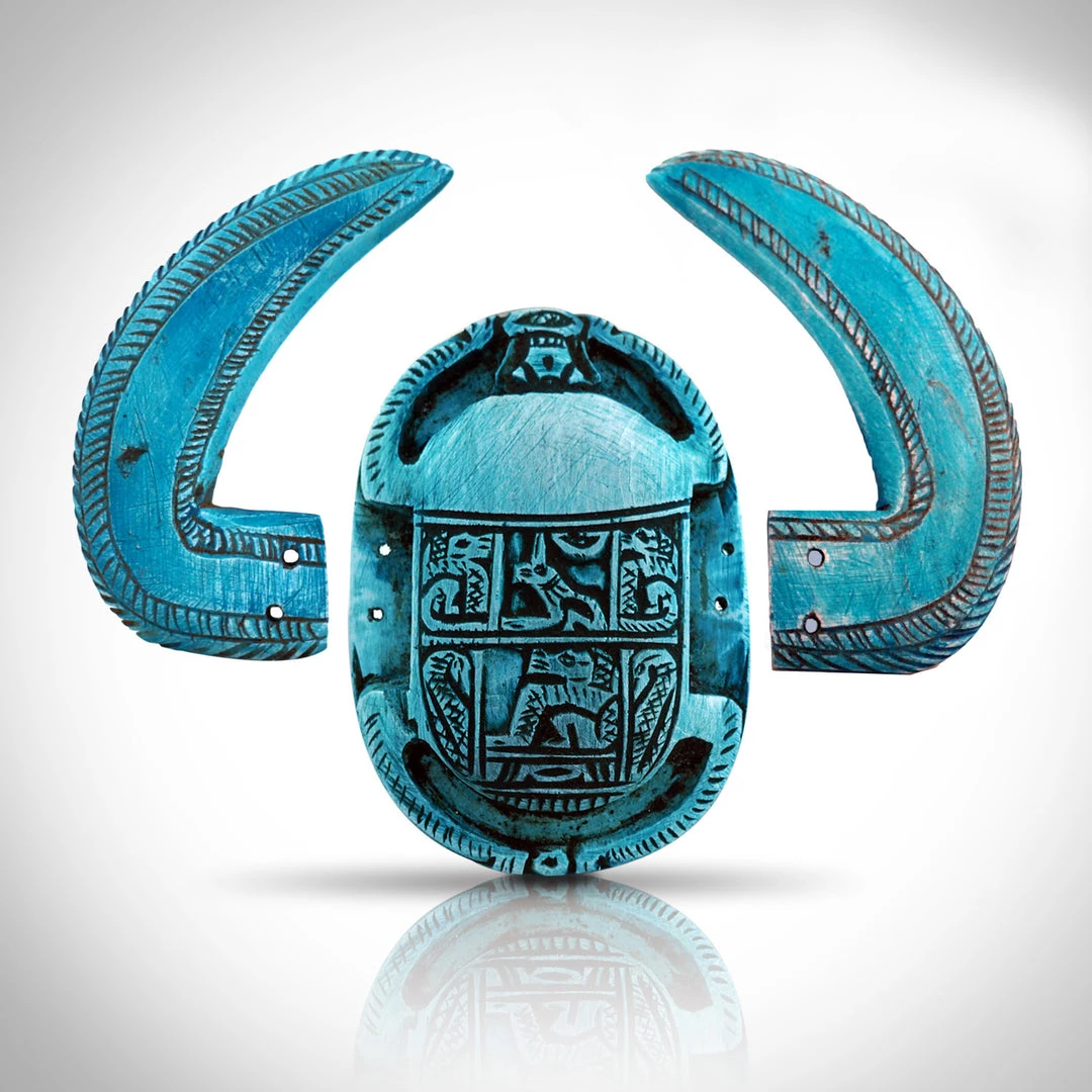 Best Of Egypt Horn-Winged Scarab - Engraved Painted Xl Horn-Winged Scarab Custom Museum Display 2 Best Of Egypt Horn-Winged Scarab - Engraved Painted Xl Horn-Winged Scarab Custom Museum Display