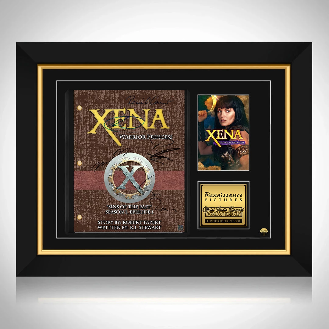 RARE-T Limited Edition Frames Xena: Warrior Princess Transcript Limited Signature Edition Studio Licensed Custom Frame 1 RARE-T Limited Edition Frames Xena: Warrior Princess Transcript Limited Signature Edition Studio Licensed Custom Frame