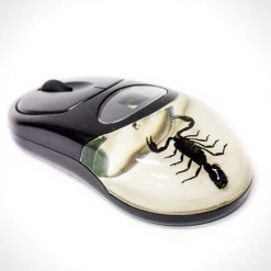 Insect Ancient Artifacts Authentic 'Black Scorpion' Wireless Computer Mouse