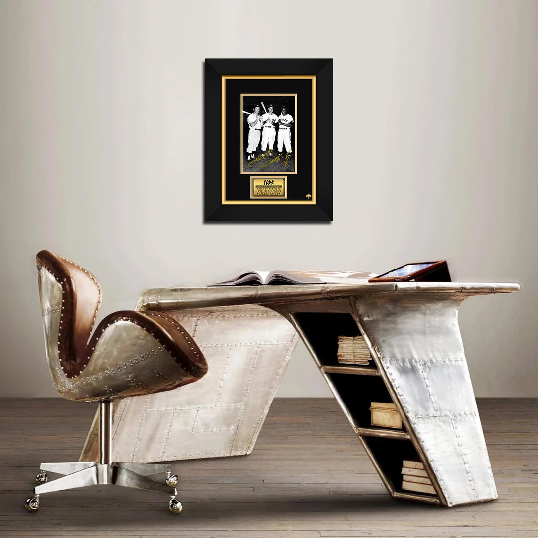 RARE-T Sports Memorabilia Mickey Mantle, Joe Dimaggio & Willie Mays Photo Limited Signature Edition Studio Licensed Custom Frame 4 RARE-T Sports Memorabilia Mickey Mantle, Joe Dimaggio & Willie Mays Photo Limited Signature Edition Studio Licensed Custom Frame