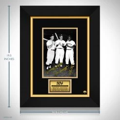 RARE-T Sports Memorabilia Mickey Mantle, Joe Dimaggio & Willie Mays Photo Limited Signature Edition Studio Licensed Custom Frame 9 RARE-T Sports Memorabilia Mickey Mantle, Joe Dimaggio & Willie Mays Photo Limited Signature Edition Studio Licensed Custom Frame