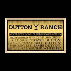 RARE-T Limited Edition Frames Yellowstone Mini Poster Limited Signature Edition Studio Licensed Custom Frame