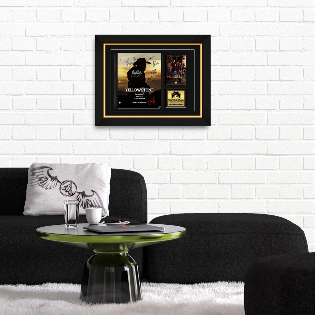 RARE-T Yellowstone Script Limited Signature Edition Studio Licensed Custom Frame Limited Edition Frames 9 RARE-T Yellowstone Script Limited Signature Edition Studio Licensed Custom Frame Limited Edition Frames