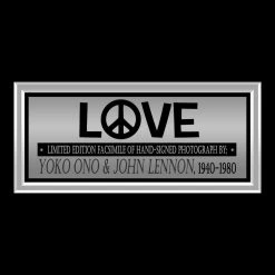 RARE-T Ready To Ship! - John Lennon & Yoko Ono Photo Limited Signature Edition Studio Licensed Custom Frame