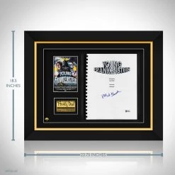 PPC Signed Memorabilia Young Frankenstein - Beckett Certified Hand-Signed Script By Mel Brooks Custom Frame
