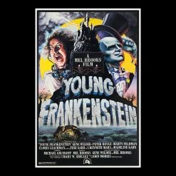 PPC Signed Memorabilia Young Frankenstein - Beckett Certified Hand-Signed Script By Mel Brooks Custom Frame