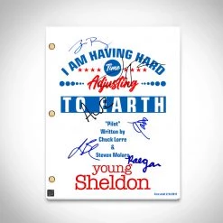 RARE-T Limited Edition Frames Young Sheldon Script Limited Signature Edition Studio Licensed Custom Frame