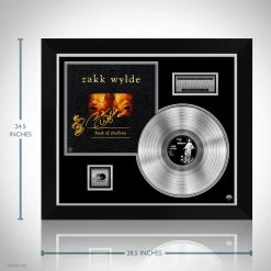 Rare-T Zakk Wylde - Book Of Shadows Platinum LP Limited Signature Edition Studio Licensed Custom Frame Limited Edition Frames