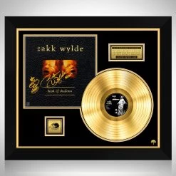 RARE-T Zakk Wylde Book Of Shadows Gold LP Limited Signature Edition Studio Licensed Custom Frame