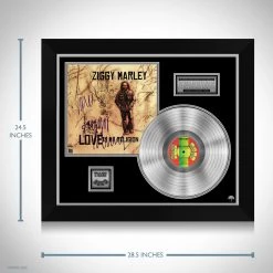 RARE-T Limited Edition Frames Ziggy Marley - Love Is My Religion Platinum LP Limited Signature Edition Studio Licensed Custom Frame