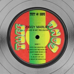 RARE-T Limited Edition Frames Ziggy Marley - Love Is My Religion Platinum LP Limited Signature Edition Studio Licensed Custom Frame