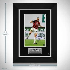 RARE-T AC Milan - Zlatan Ibrahimovic Photo Limited Signature Edition Studio Licensed Custom Frame