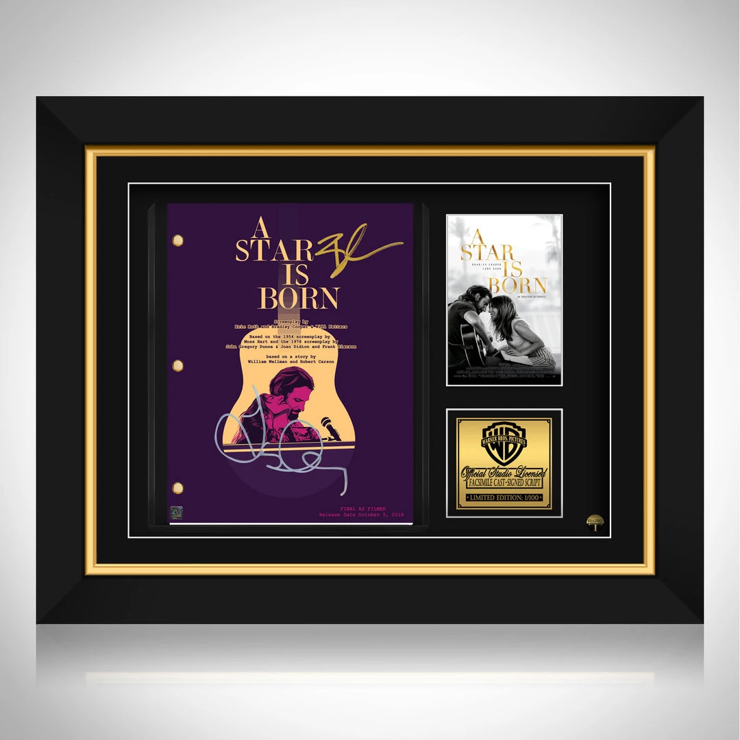 RARE-T Limited Edition Frames A Star Is Born Script Limited Signature Edition Studio Licensed Custom Frame 1 RARE-T Limited Edition Frames A Star Is Born Script Limited Signature Edition Studio Licensed Custom Frame