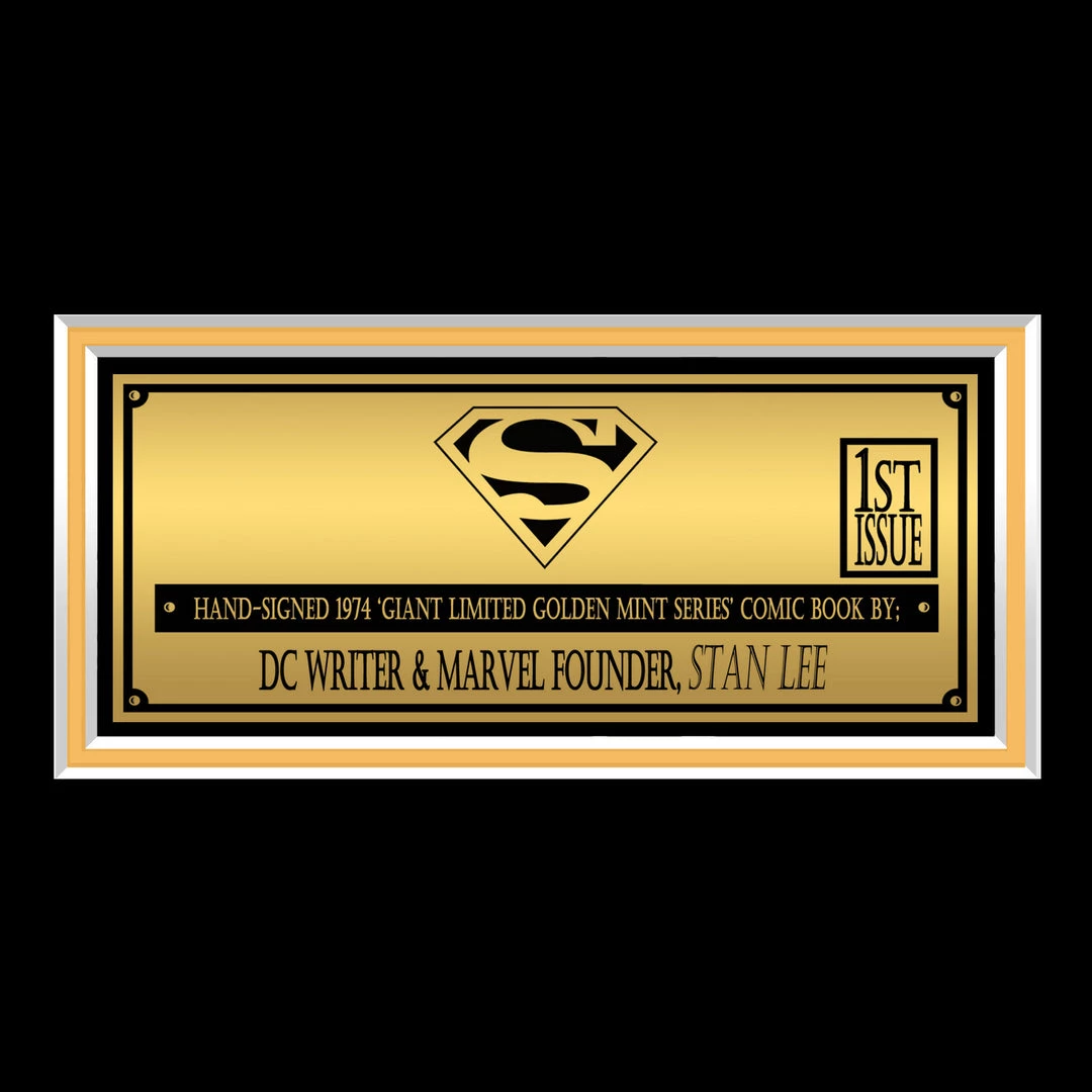 APW Superman- DC's Super-stars 'Action Comics C-26' Hand-Signed XL Vintage Comic Book By Stan Lee Frame 4 APW Superman- DC's Super-stars 'Action Comics C-26' Hand-Signed XL Vintage Comic Book By Stan Lee Frame