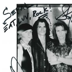 RARE-T Aerosmith Vintage B&W Photo Limited Signature Edition Studio Licensed Custom Frame Limited Edition Frames