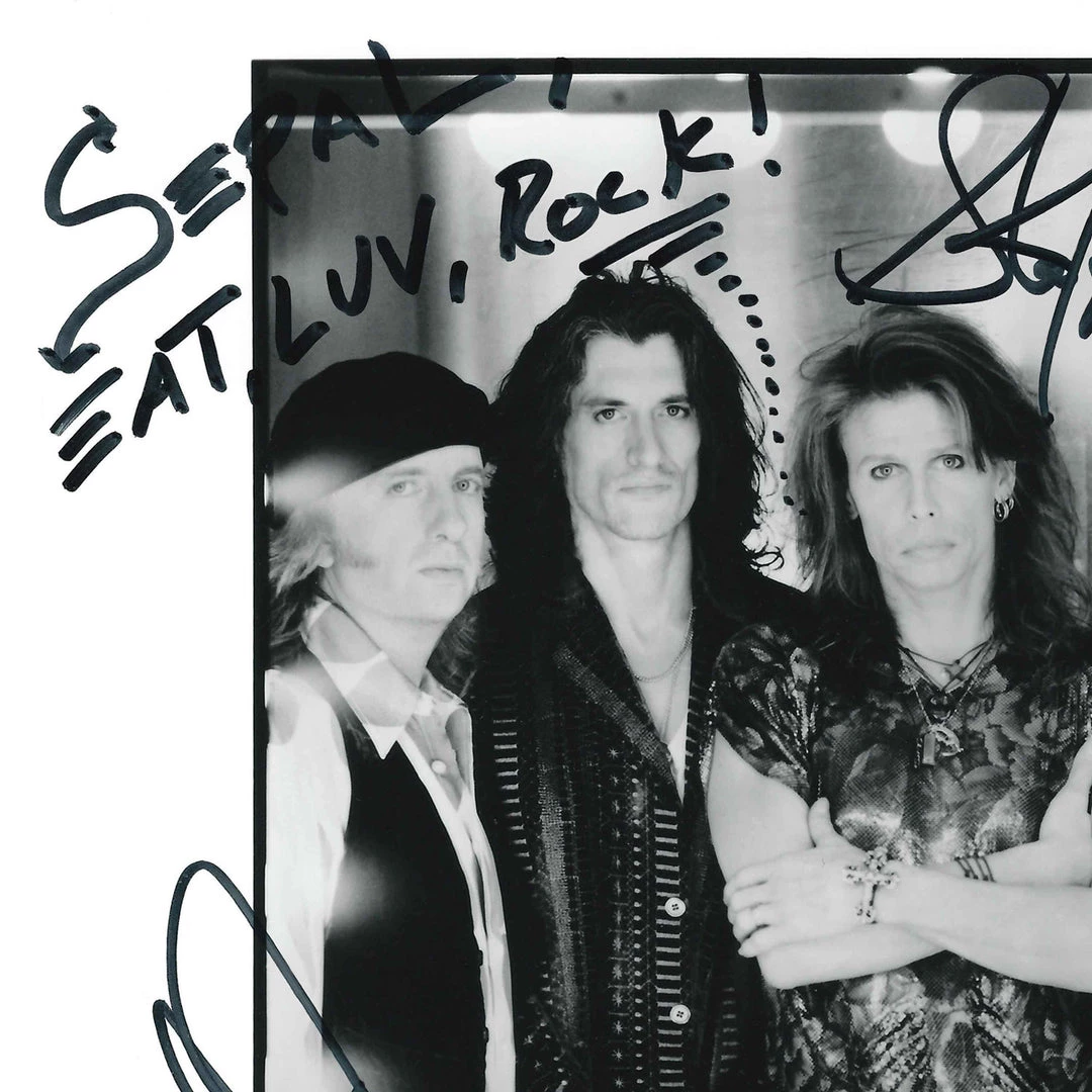 RARE-T Aerosmith Vintage B&W Photo Limited Signature Edition Studio Licensed Custom Frame Limited Edition Frames 2 RARE-T Aerosmith Vintage B&W Photo Limited Signature Edition Studio Licensed Custom Frame Limited Edition Frames