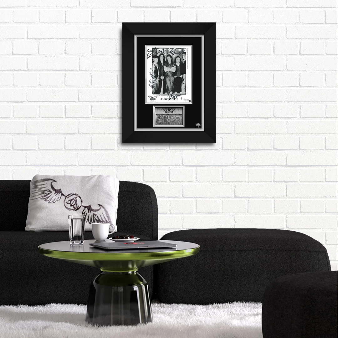 RARE-T Aerosmith Vintage B&W Photo Limited Signature Edition Studio Licensed Custom Frame Limited Edition Frames 4 RARE-T Aerosmith Vintage B&W Photo Limited Signature Edition Studio Licensed Custom Frame Limited Edition Frames