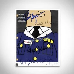 RARE-T Ready To Ship! - Airplane! Script Limited Signature Edition Studio Licensed Custom Frame