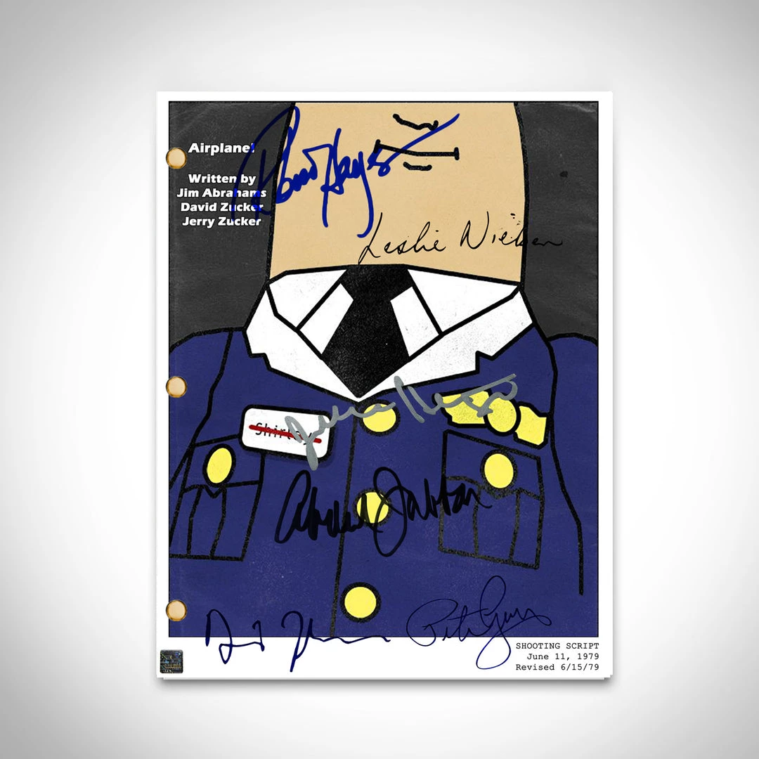 RARE-T Ready To Ship! - Airplane! Script Limited Signature Edition Studio Licensed Custom Frame 2 RARE-T Ready To Ship! - Airplane! Script Limited Signature Edition Studio Licensed Custom Frame