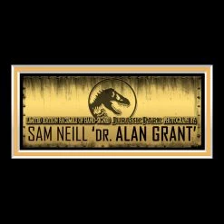 RARE-T Jurassic Park Dr. Grant Photo Limited Signature Edition Studio Licensed Custom Frame Limited Edition Frames