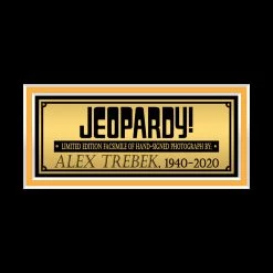 RARE-T Alex Trebek Jeopardy Photo Limited Signature Edition Studio Licensed Custom Frame Limited Edition Frames