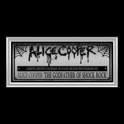 RARE-T Alice Cooper Top Hat School's Out Limited Signature Edition Studio Licensed Photo Custom Frame Limited Edition Frames