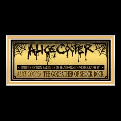 RARE-T Alice Cooper Limited Signature Edition Studio Licensed Photo Custom Frame Limited Edition Frames