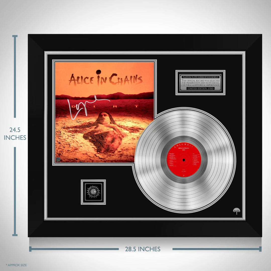 RARE-T Alice In Chains Dirt Platinum LP Limited Signature Edition Studio Licensed Custom Frame Limited Edition Frames 6 RARE-T Alice In Chains Dirt Platinum LP Limited Signature Edition Studio Licensed Custom Frame Limited Edition Frames