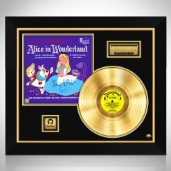 RARE-T Alice In Wonderland Movie Soundtrack Limited Signature Edition Studio Licensed Gold LP Custom Frame Limited Edition Frames