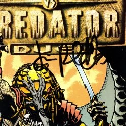 Rare-T Signed Comic Memorabilia Aliens Vs Predator Duel (1995) #1 Hand-Signed Comic Book By Artist Jimmy Palmiotti Custom Frame
