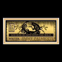 Rare-T Signed Comic Memorabilia Aliens Vs Predator Duel (1995) #1 Hand-Signed Comic Book By Artist Jimmy Palmiotti Custom Frame 12 Rare-T Signed Comic Memorabilia Aliens Vs Predator Duel (1995) #1 Hand-Signed Comic Book By Artist Jimmy Palmiotti Custom Frame