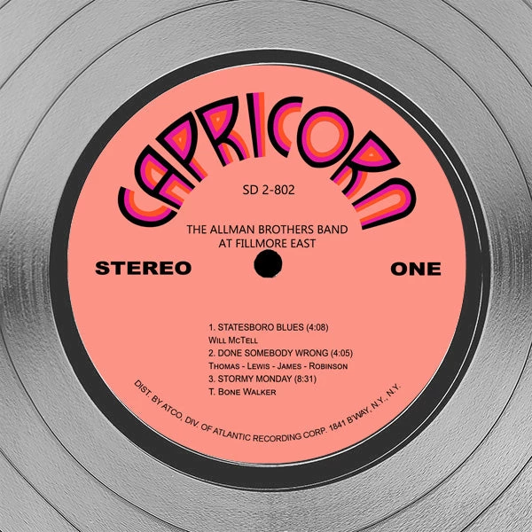 RARE-T Limited Edition Frames The Allman Brothers Band - At Fillmore East Platinum LP Limited Signature Edition Studio Licensed Custom Frame 4 RARE-T Limited Edition Frames The Allman Brothers Band - At Fillmore East Platinum LP Limited Signature Edition Studio Licensed Custom Frame