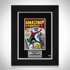 RARE-T Amazing Fantasy #15 - Stan Lee Limited Signature Edition Licensed Comic Book Cover Art Custom Frame Limited Edition Frames