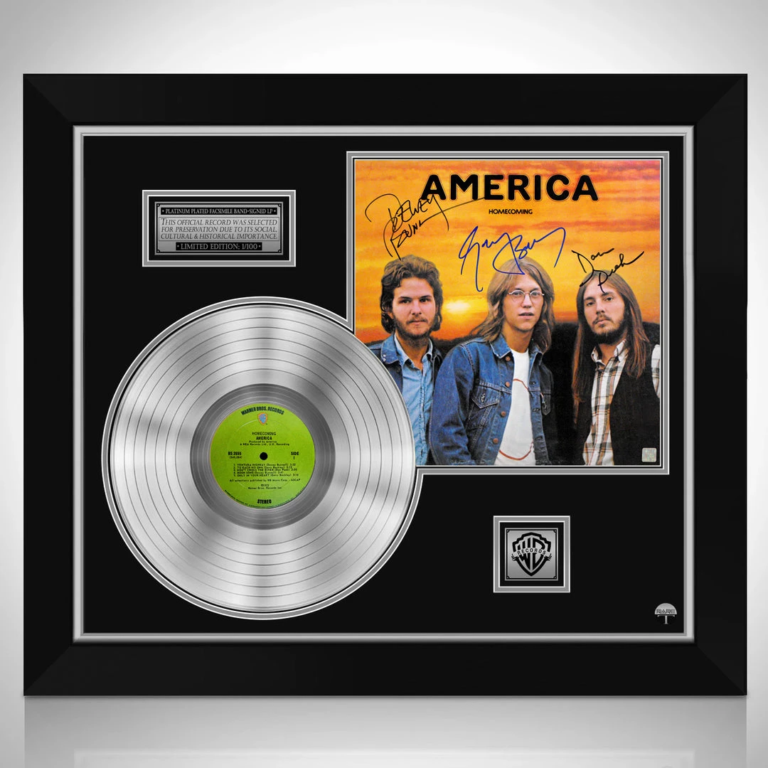 RARE-T America Homecoming Limited Signature Edition Studio Licensed Platinum LP Custom Frame Limited Edition Frames 1 RARE-T America Homecoming Limited Signature Edition Studio Licensed Platinum LP Custom Frame Limited Edition Frames