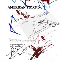 RARE-T American Psycho Script Limited Signature Edition Studio Licensed Custom Frame