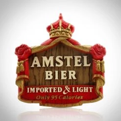 RARE-T Amstel Crown-Imported Bier Vintage Bar Display/Advertisement Ready To Ship! 48 Hour Shipping!